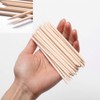 Borogo 100 Pcs Orange Wood Nail Sticks Double Sided Multi