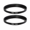 (2 Packs) 43-49MM Step-Up Ring Adapter, 43mm to 49mm Step Up Filter Ring, 43mm Male 49mm Female Stepping Up Ring for DSLR Camera Lens and ND UV CPL Infrared Filters