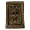 Ebros Gift Rustic Bronzed Tooled Floral Mayan Aztec Skull Wicca
