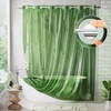 AmazerBath No Hook Shower Curtain Liner, 100% EVA Heavy Duty
