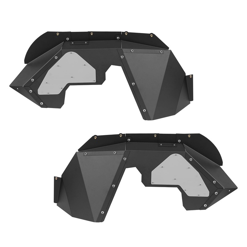 Hooke Road Aluminum Front Inner Fender Liners for 2007-2018 Jeep