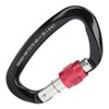 Mountaineering D Locking Carabiner Clips Alloy Heavy Duty Carabiner for