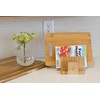 Cutting Board Organizer Natural Bamboo Kitchen Pantry Rack Cabinet Organizer for Cutting Board, Dish, Bakeware, Plate, Pot Lid, Cook Books, Book Stand Holder by: Kozy Kitchen  (Bamboo- 3 Slots)