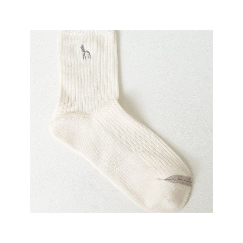 Hazzys (대구신세계)24FW선물추천 여성 화이트 중목 양말 3족 세트 HISS4F221WT (DAEGU
