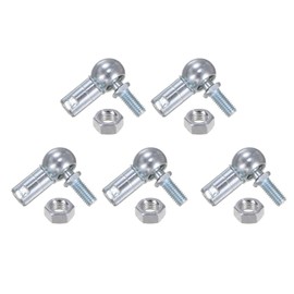 Kozelo 5 Pcs CS13 Angle Ball Joint - [M8 Left Hand Thread] A3 Steel Ball Socket Universal Joints for Automotive, Hinged Door
