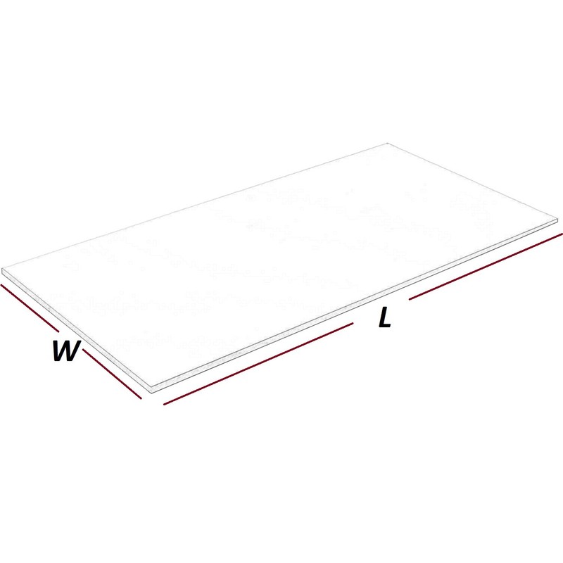 Nexel DL324 Melamine Laminate Decking, 36" x 24" Size, White