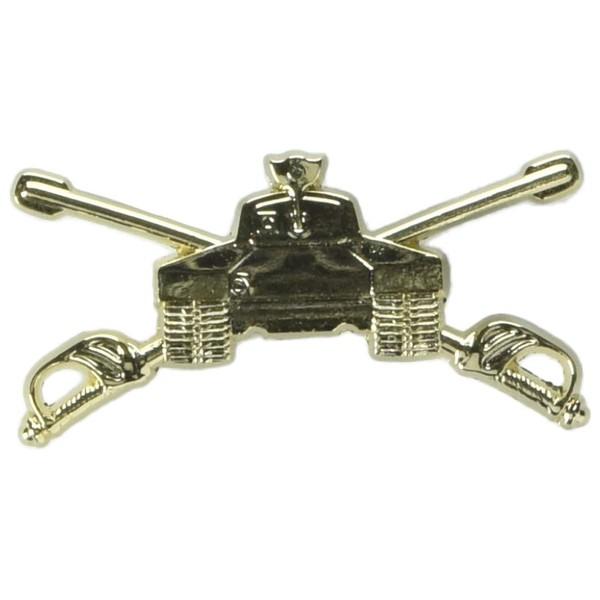 EagleEmblems Gold Pin-Army,Armor (1.625'')