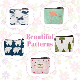 Pack of 2 Small Purse for Women, Leather Mini Purse, Small Purse, Coin Purse, Coin Purse, Mini Purse, Coin Bag, Key Case Woman, 3 animals, mini bag