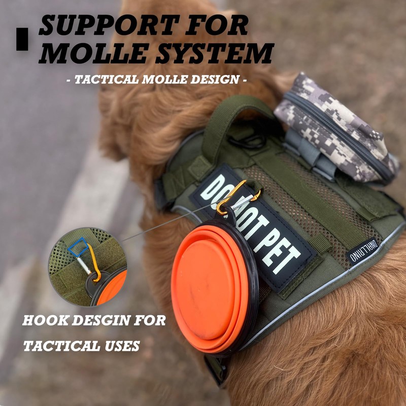 DNALLRINO Tactical Dog Harness for Medium and Large Breeds, Air
