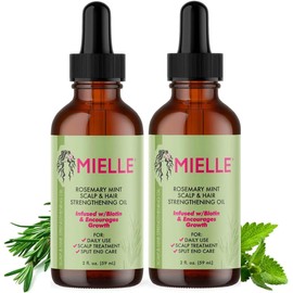 Rosemary Oil Hair 59 ml, Rosemary Oil for Hair, Rosemary Mint Oil, Hair Care Oil, Rosemary Oil Hair & Scalp, for Care of the Scalp, Reduces Hair Loss for Healthy Hair Growth (Pack of 2)