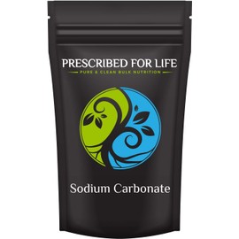 Prescribed For Life Sodium Carbonate Powder, Natural Grade 100 Anhydrous Powder, Soda Ash, Washing Soda for Laundry (1kg / 2.2lb)