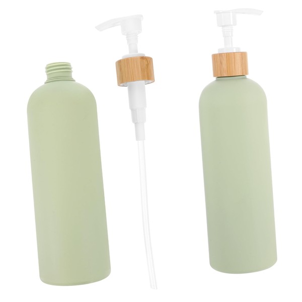 PACKOVE 2pcs Refillable Lotion Pump Bottles Top Dispensers for Shampoo