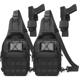 ATBP Small Tactical Sling Backpack Bag Concealed Carry Holster One Over Shoulder Bag Pack Men Universal Holster