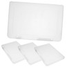 Sosoport 4pcs Portable File Storage Box Transparent Plastic Organizer for