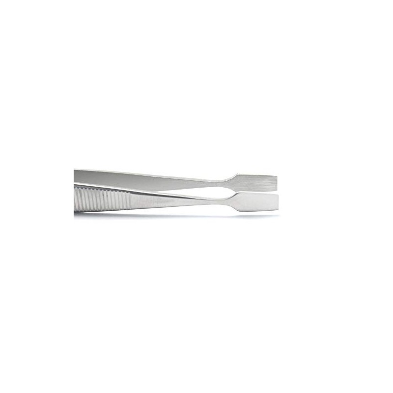 Ketama® Stamp tweezers – wide, flat tip – stainless steel