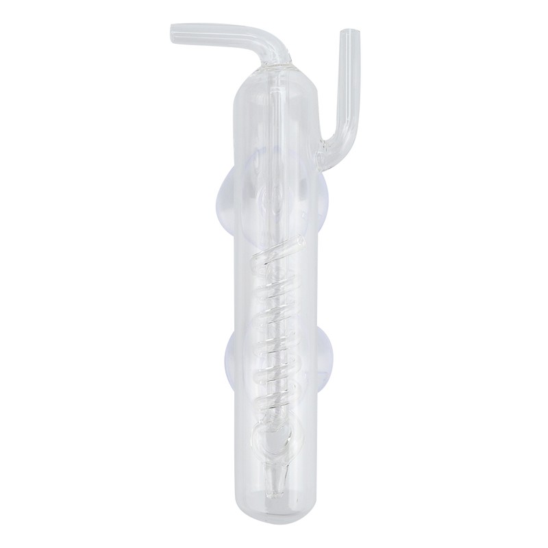 High Transparent Crystal Glass Aquarium Bubble Counter Screw Fish Tank