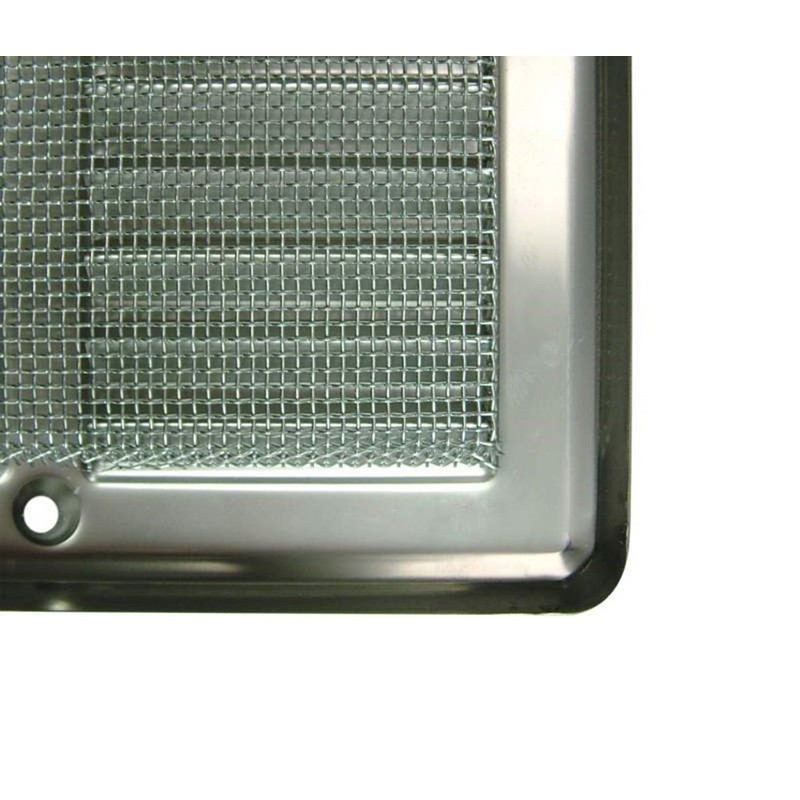 Stainless Steel Ventilation Grille 200 x 200 mm with Slats