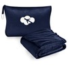 Travel Blanket and Pillow Compact, Premium Soft 2 in 1
