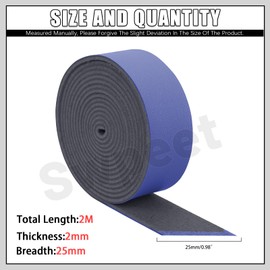 Swpeet Sapphire 1 Inch Wide 80 Inches Leather Strap, Single Sided Full Grain Leather Strips Cord String, Long Flat Belt Strips Ideal for DIY Craft Projects, Clothing, Jewelry, Wrapping