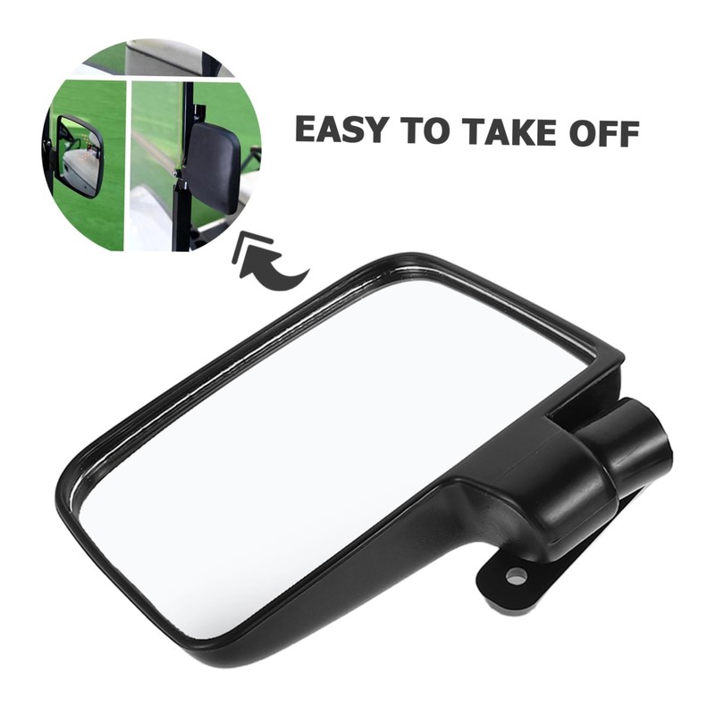 iplusmile 1 Set Wide Angle Side Mirrors for Golf Cart