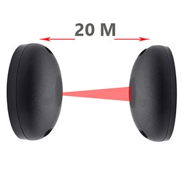 Security Light Barrier Infrared Transmitter Receiver 12-24V AC/DC Relay NC and NA Sensor for Garage Doors Sliding Gates Automatic Garage