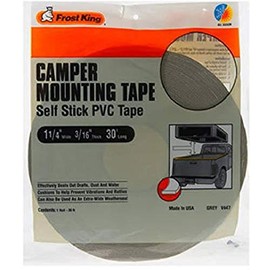 Frost King V447H Camper Mounting Tape 1-1/4-Inch by 3/16-Inch by 30-Feet, Grey