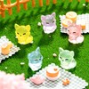 30PCS Luminous Mini Resin Fox Figurines 6 Colors Glow in