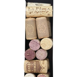 Metal Letter Wine Cork Keepsake Saver & Holder Monogram w/Free Wall Mount Kit A-Z (J)
