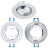 Luminea Ceiling Spotlights: Set of 3 Aluminium Recessed Spotlight Frames