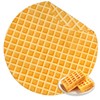 Bnuitland Waffle Funny Blanket,300 GSM Double Sided Giant Funny Realistic