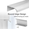 Cjueiom 6 Pack Concealed Kitchen Cupboard Handles 128mm Hole Center
