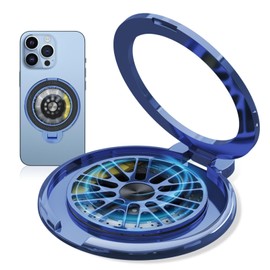 Phone Ring Holder, Fidget Spinner Stress-Relief Cell Phone Holder,Rotating Spinner Magnetic Phone Mount,Adjustable Cell Phone Grips,Phone Accessories (Blue)