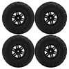 4Pcs RC Wheels And Tires Set 125mm Front Rearwheels with