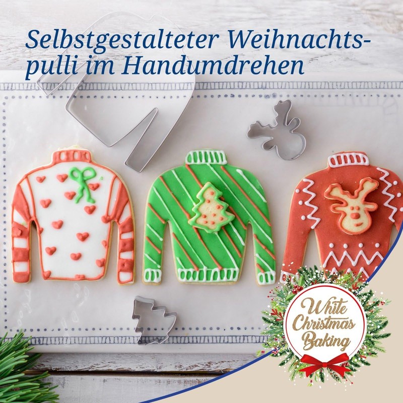 Dr. Oetker Cookie Cutters Ugly Christmas Sweater Set of 3