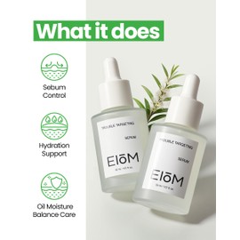 EIOM Facial Serum - Hydrating Face Serum with Hyaluronic Acid & Tea Tree, Moisturizer for Sensitive Blemish-Prone Skin, Skin Barrier Repair Treatment (30ml / 1.01 fl. oz.)