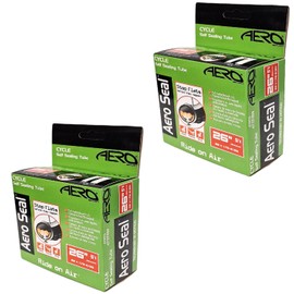 2 x Aero Sport Bike/E-Bike Self Sealing Butyl Rubber Inner Tubes to fit 26" x 1.75-2.125 Schrader Valve