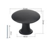 Ginddy Drawer Knob,10pc Black Drawer Knobs 30mm Door Knobs with