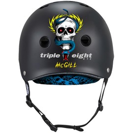 Triple Eight Deep Cover Helmet – Ideal for Skateboarding, Bicycling, BMX, and Roller Skating