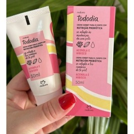 Crema Sorbet para el cuerpo con Nutricio Prebiotica Todo dia Acerola E Hibisco 50ml Natura