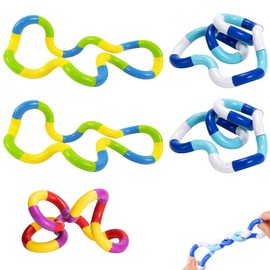 5 Pcs Tangle Fidget Toy, Tangle Fidget Toy For Adhd, Abs Stress Relief Silent Toy ，For Kids And Adults Finger Gift