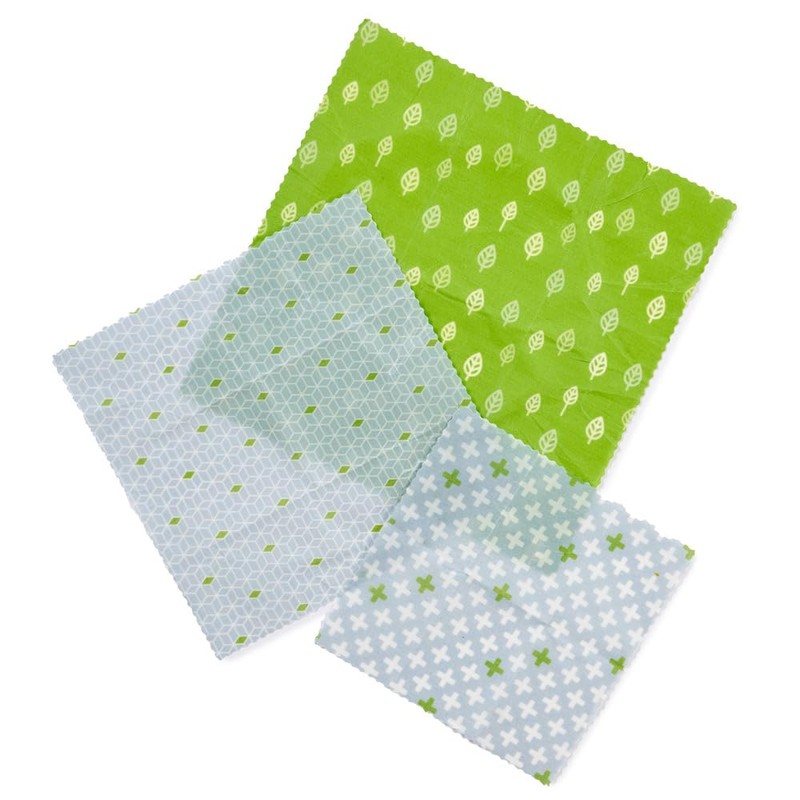 Reusable Vegan Food Wraps - A Set of 3