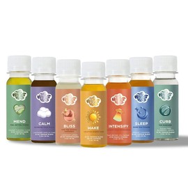 The Happiest Hour Mood Menu - Wellness Terpene Vitamins Supplement Drinks - Wake, Intensify, Bliss, Calm, Sleep, Mend, Curb - 5, 12 & 24 Packs:_Sleep_24 PACK