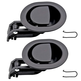 TopHomer 2 x Replacement Parts, Universal Recliner Release Lever Pull Handle for Sofa Chair Couch Hard Plastic Black (9 x 7.6 x 7 cm)