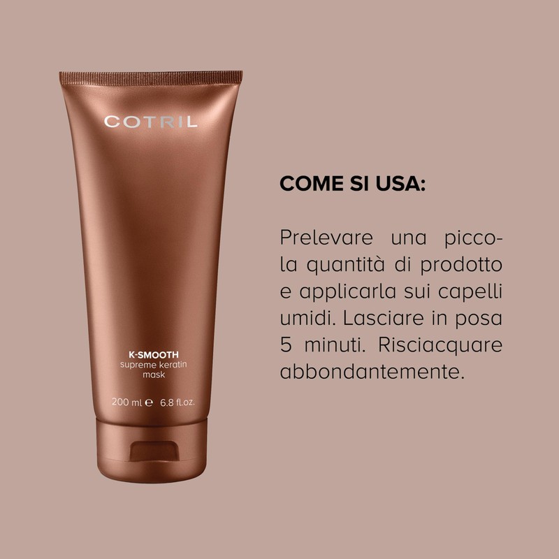 Cotril K-Smooth Supreme Keratin Mask 200ml- anti-frizz mask