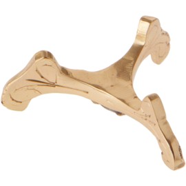 Bard's Brass Egg Stand/Holder, Medium Scroll Leg, 0.875" diameter, Pack of 2 (Fits Hen Sized Eggs)