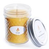 AGLARY Beeswax Candle in Glass, 5oz,Over 26H Burn Time, Elegant