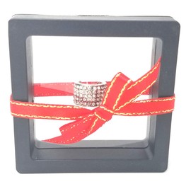 Gift Box Stethoscope Charms Jewelry - Crystal Silver Strass