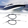 2PCS Throttle Shift Cable 61N 26311 00 Stainless Steel Boat