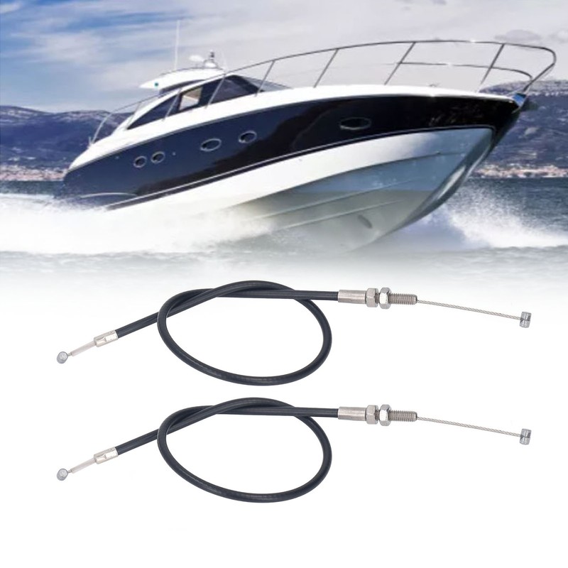 2PCS Throttle Shift Cable 61N 26311 00 Stainless Steel Boat