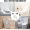 Toilet Seat Hinges Replacement Set, Metal Alloy, Soft Close, Universal